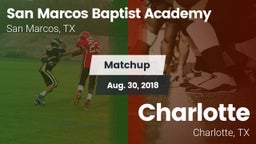 Matchup: San Marcos Baptist vs. Charlotte  2018