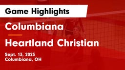 Columbiana  vs Heartland Christian Game Highlights - Sept. 13, 2023