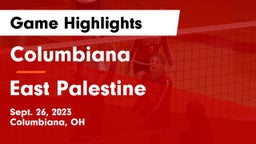 Columbiana  vs East Palestine  Game Highlights - Sept. 26, 2023