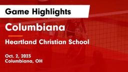 Columbiana  vs Heartland Christian School Game Highlights - Oct. 2, 2023