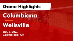 Columbiana  vs Wellsville Game Highlights - Oct. 5, 2023