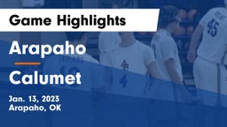 Arapaho  vs Calumet  Game Highlights - Jan. 13, 2023