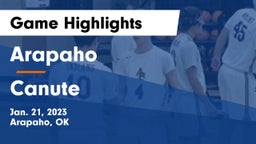 Arapaho  vs Canute Game Highlights - Jan. 21, 2023