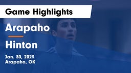 Arapaho  vs Hinton Game Highlights - Jan. 30, 2023
