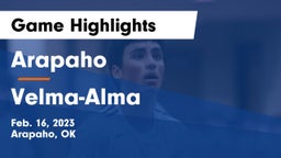Arapaho  vs Velma-Alma  Game Highlights - Feb. 16, 2023
