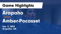Arapaho  vs Amber-Pocasset  Game Highlights - Jan. 5, 2024
