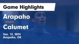Arapaho  vs Calumet Game Highlights - Jan. 12, 2024