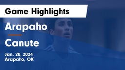Arapaho  vs Canute  Game Highlights - Jan. 20, 2024