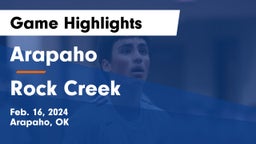 Arapaho  vs Rock Creek  Game Highlights - Feb. 16, 2024
