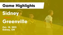 Sidney  vs Greenville  Game Highlights - Oct. 10, 2023
