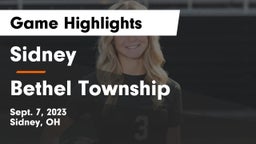 Sidney  vs Bethel Township  Game Highlights - Sept. 7, 2023