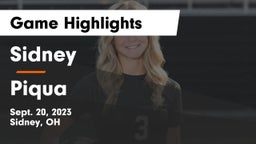 Sidney  vs Piqua  Game Highlights - Sept. 20, 2023