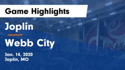 Joplin  vs Webb City  Game Highlights - Jan. 14, 2020