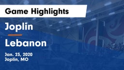Joplin  vs Lebanon  Game Highlights - Jan. 23, 2020