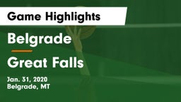 Belgrade  vs Great Falls  Game Highlights - Jan. 31, 2020