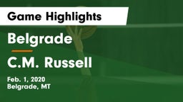 Belgrade  vs C.M. Russell  Game Highlights - Feb. 1, 2020