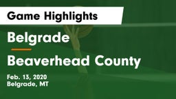 Belgrade  vs Beaverhead County  Game Highlights - Feb. 13, 2020