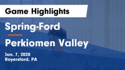 Spring-Ford  vs Perkiomen Valley  Game Highlights - Jan. 7, 2020