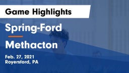 Spring-Ford  vs Methacton  Game Highlights - Feb. 27, 2021