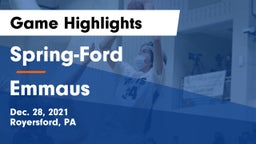 Spring-Ford  vs Emmaus  Game Highlights - Dec. 28, 2021