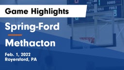 Spring-Ford  vs Methacton  Game Highlights - Feb. 1, 2022