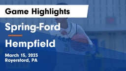 Spring-Ford  vs Hempfield Game Highlights - March 15, 2023