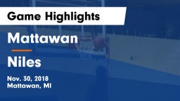 Mattawan  vs Niles  Game Highlights - Nov. 30, 2018