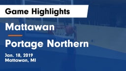 Mattawan  vs Portage Northern  Game Highlights - Jan. 18, 2019