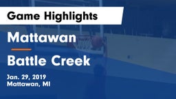 Mattawan  vs Battle Creek  Game Highlights - Jan. 29, 2019