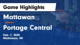 Mattawan  vs Portage Central  Game Highlights - Feb. 7, 2020