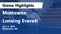 Mattawan  vs Lansing Everett Game Highlights - Jan. 6, 2023