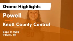 Powell  vs Knott County Central  Game Highlights - Sept. 8, 2023