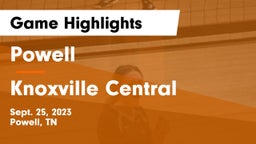 Powell  vs Knoxville Central  Game Highlights - Sept. 25, 2023
