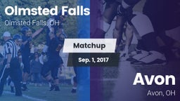 Matchup: Olmsted Falls High vs. Avon  2017