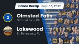 Recap: Olmsted Falls  vs. Lakewood  2017
