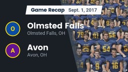 Recap: Olmsted Falls  vs. Avon  2017