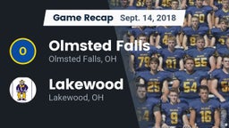 Recap: Olmsted Falls  vs. Lakewood  2018