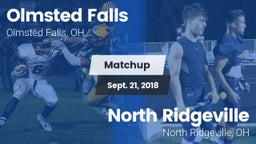 Matchup: Olmsted Falls High vs. North Ridgeville  2018