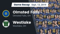 Recap: Olmsted Falls  vs. Westlake  2019
