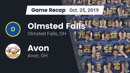 Recap: Olmsted Falls  vs. Avon  2019