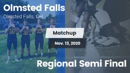 Matchup: Olmsted Falls High vs. Regional Semi Final 2020