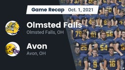 Recap: Olmsted Falls  vs. Avon  2021