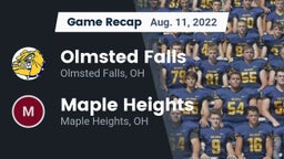 Recap: Olmsted Falls  vs. Maple Heights  2022