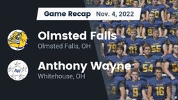 Recap: Olmsted Falls  vs. Anthony Wayne  2022