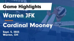 Warren JFK vs Cardinal Mooney  Game Highlights - Sept. 5, 2023