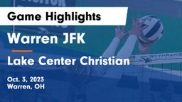 Warren JFK vs Lake Center Christian  Game Highlights - Oct. 3, 2023