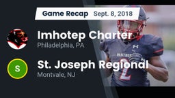 Recap: Imhotep Charter  vs. St. Joseph Regional  2018