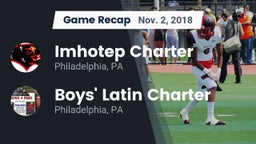 Recap: Imhotep Charter  vs. Boys' Latin Charter  2018