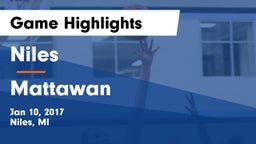 Niles  vs Mattawan  Game Highlights - Jan 10, 2017