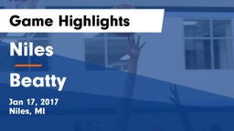 Niles  vs Beatty  Game Highlights - Jan 17, 2017